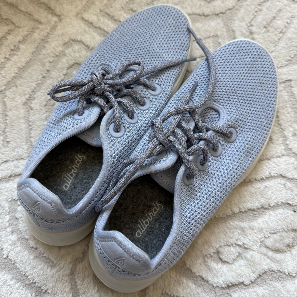 Allbirds Womens Size 9 Light Blue Tree Runners 🩵